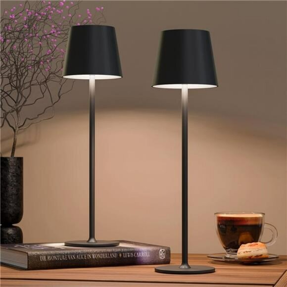 Rechargeable cordless table lamp dimmable led night light battery operated - Picture 1 of 7